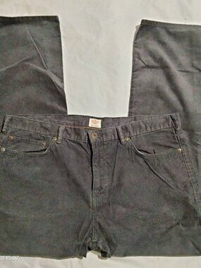 Dockers Straight Fit Corduroy Pants Mens 38x30 Charcoal Grey Cords